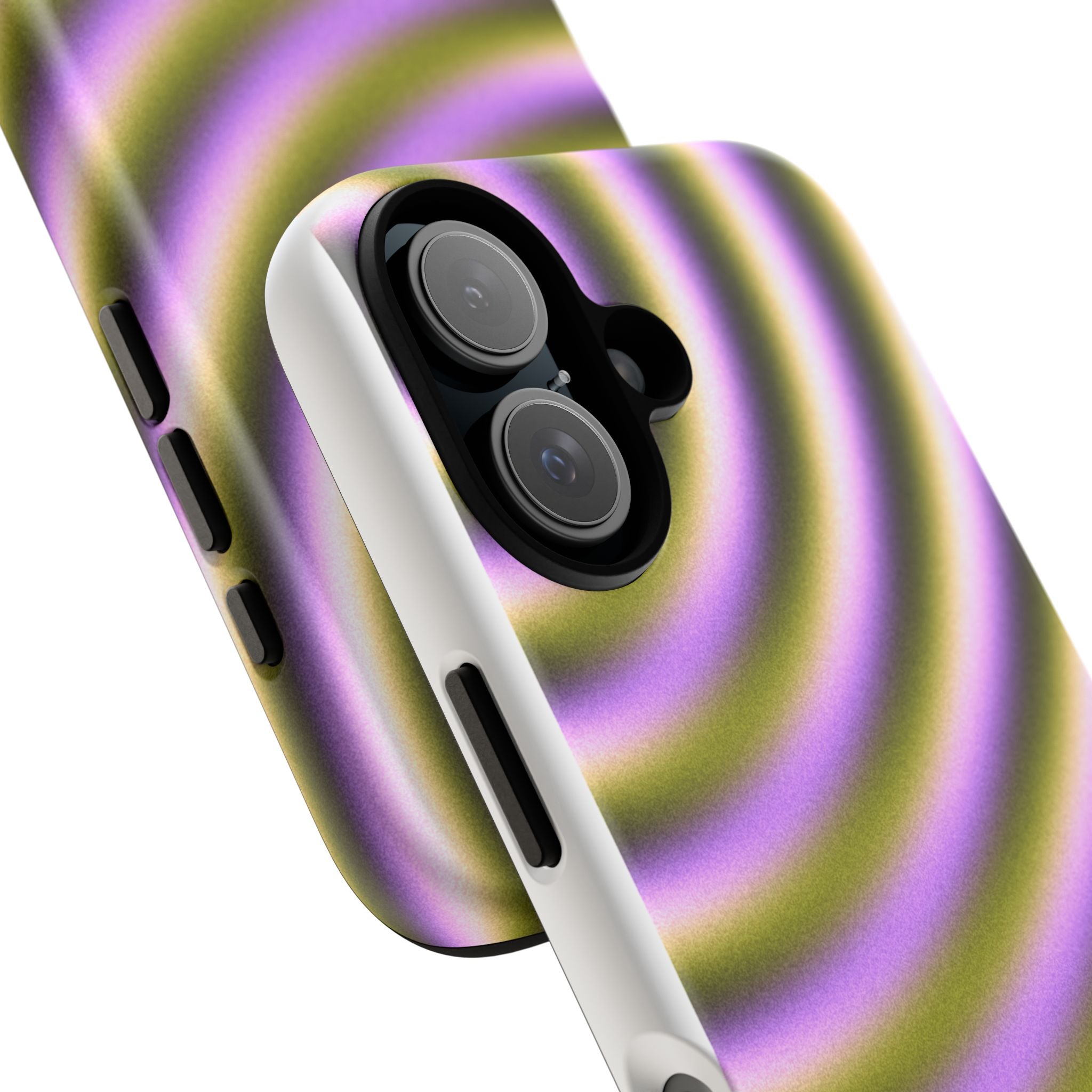Phone Case — Purple & Olive Concentric Wave Tough Case