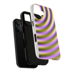 Phone Case — Purple & Olive Concentric Wave Tough Case