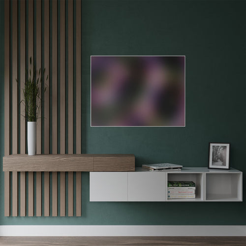 Abstract Purple & Black Satin Poster — Moody Gradient Wall Art (300gsm)