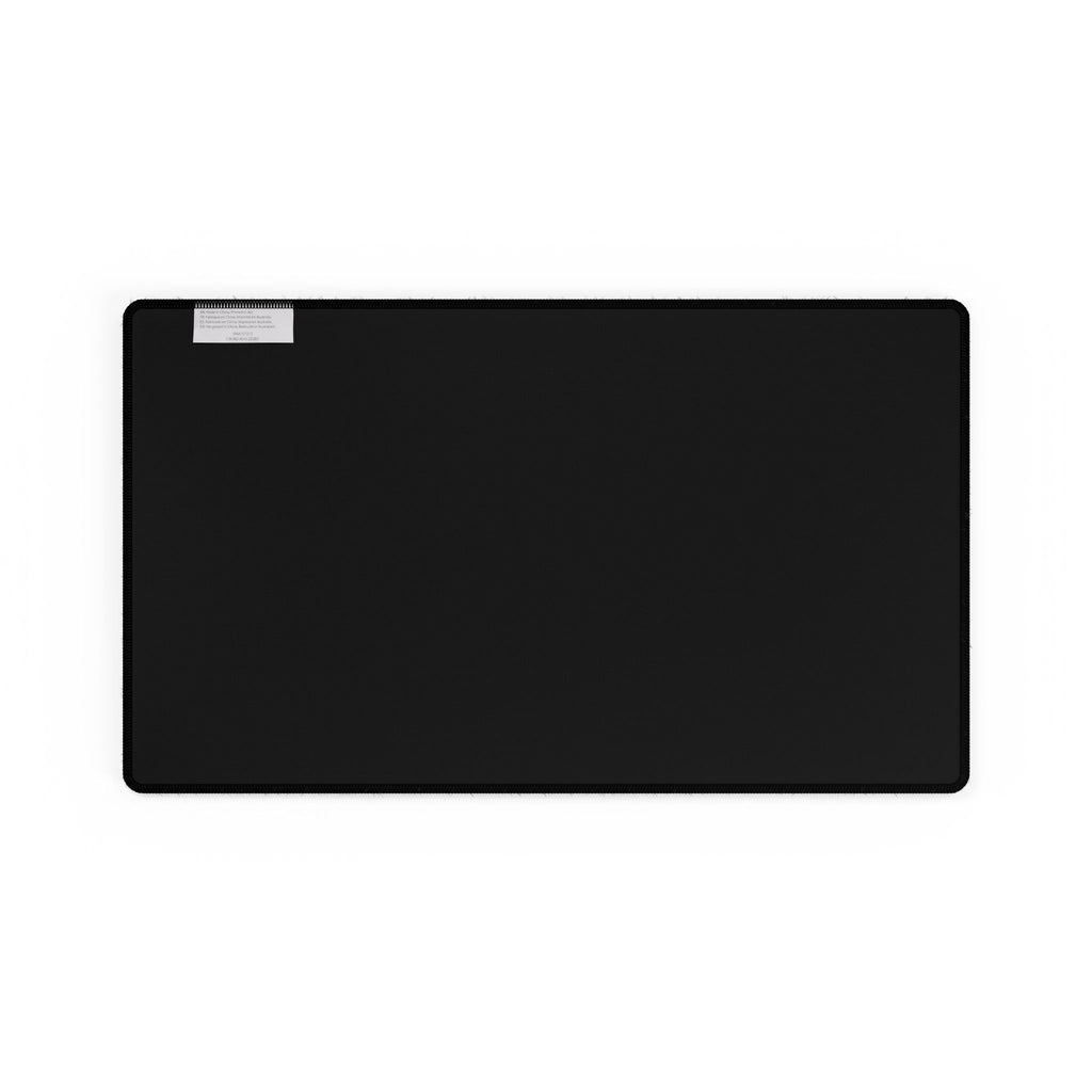 Green Spiral Abstract Desk Mat — Large Gaming/Office Mouse Pad