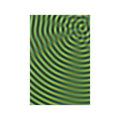 Abstract Green Wave Matte Poster — Optical Ripple Wall Art (Vertical/Horizontal)