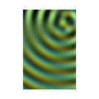 Abstract Green Ripple Matte Poster — Modern Psychedelic Wall Art