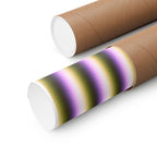 Abstract Purple Ripple Matte Poster — Optical Wave Wall Art