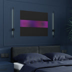 Satin Poster - Neon Purple Gradient Stripe (300gsm)