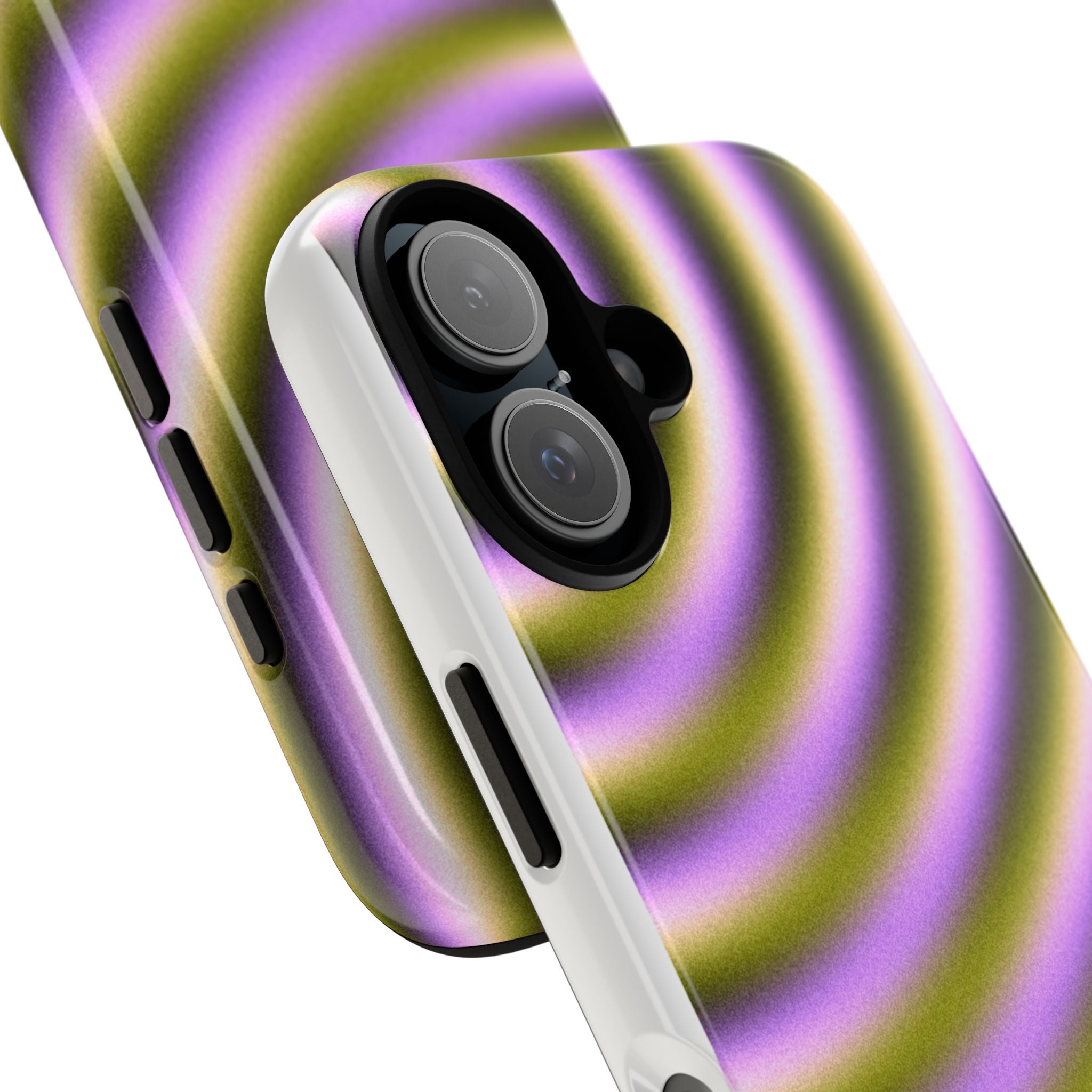 Phone Case — Purple & Olive Concentric Wave Tough Case