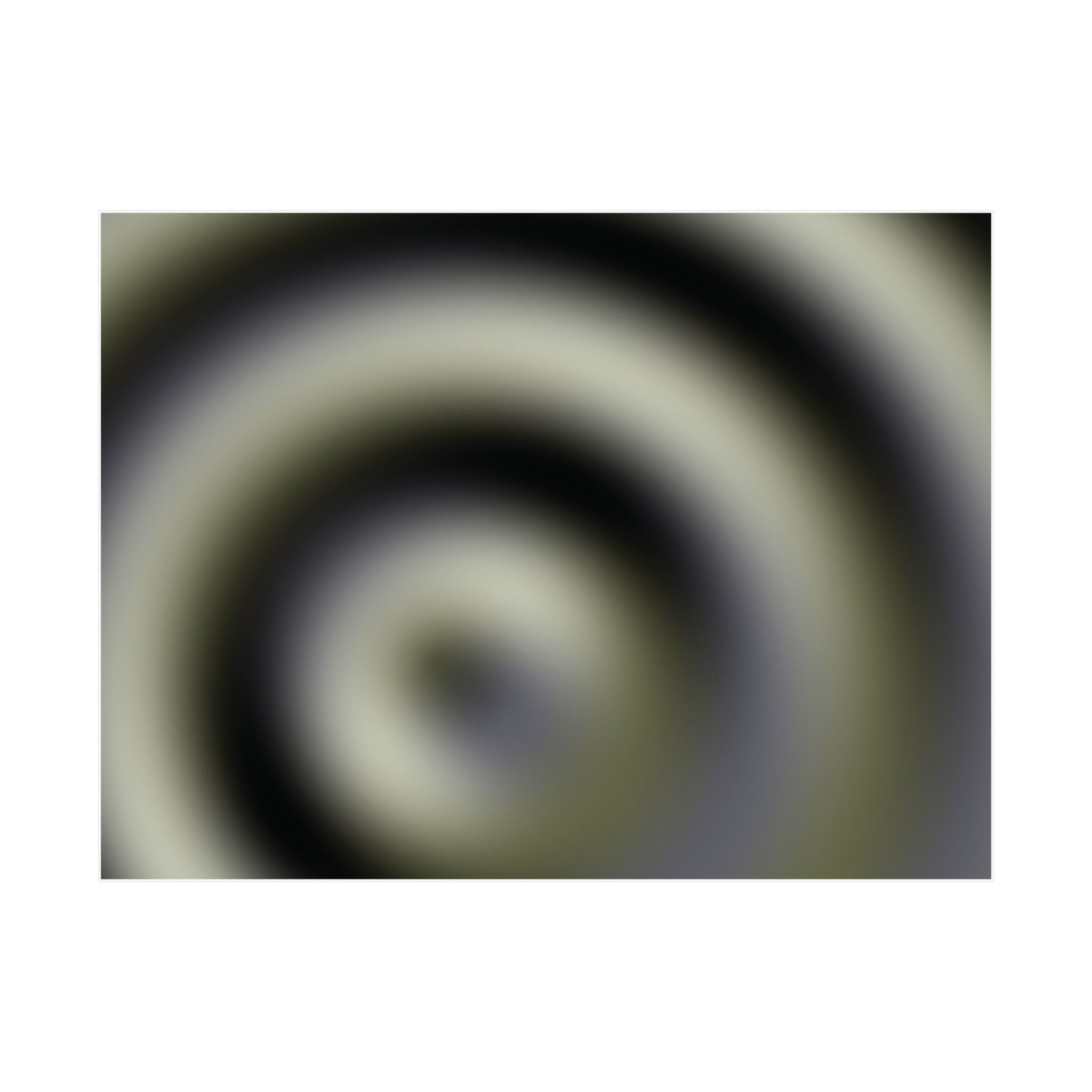 Satin Poster — Olive Green Spiral Abstract Wall Art (300gsm)