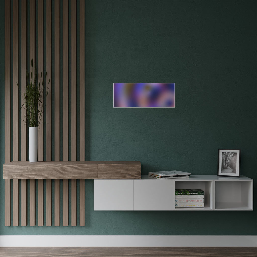 Abstract Purple Gradient Satin Poster — Modern Blurred Color Art (300gsm)